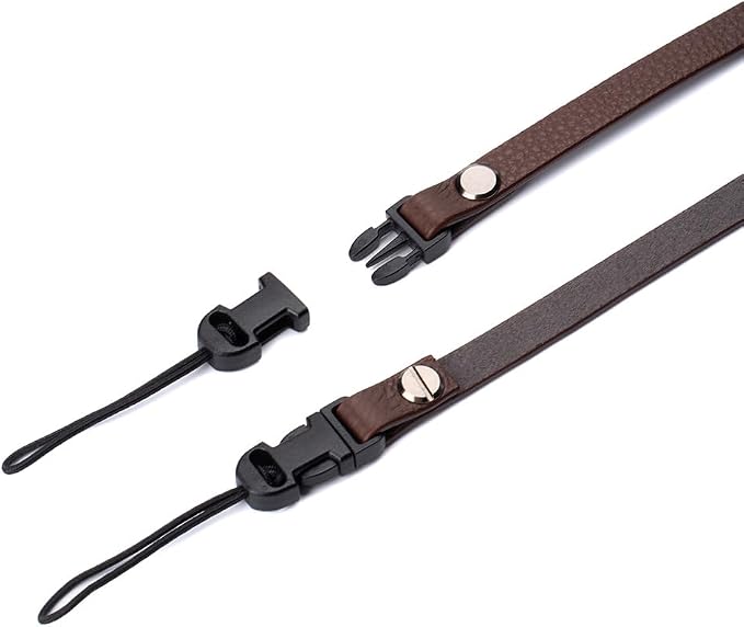 Leather Quick-Release thin camera Shoulder Strap for DSLR SLR - Brown | Genuine leather 1cm width 110cm length quick-release buckle 25g Neck Strap For Ricoh for Travel, Street, Outdoor Photography - Image 8