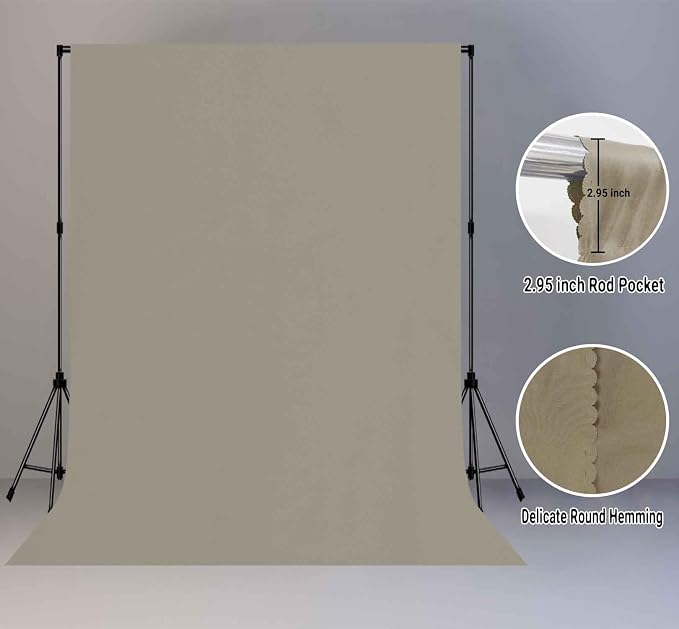 Grey Photography Backdrop for Photoshoot, Fabric 10x20ft | Polyester Studio Photo Backgrounds, Non Reflective, Easy to Hang, for Portrait Shoot, Product, Party Decor, Video Creation - Image 2