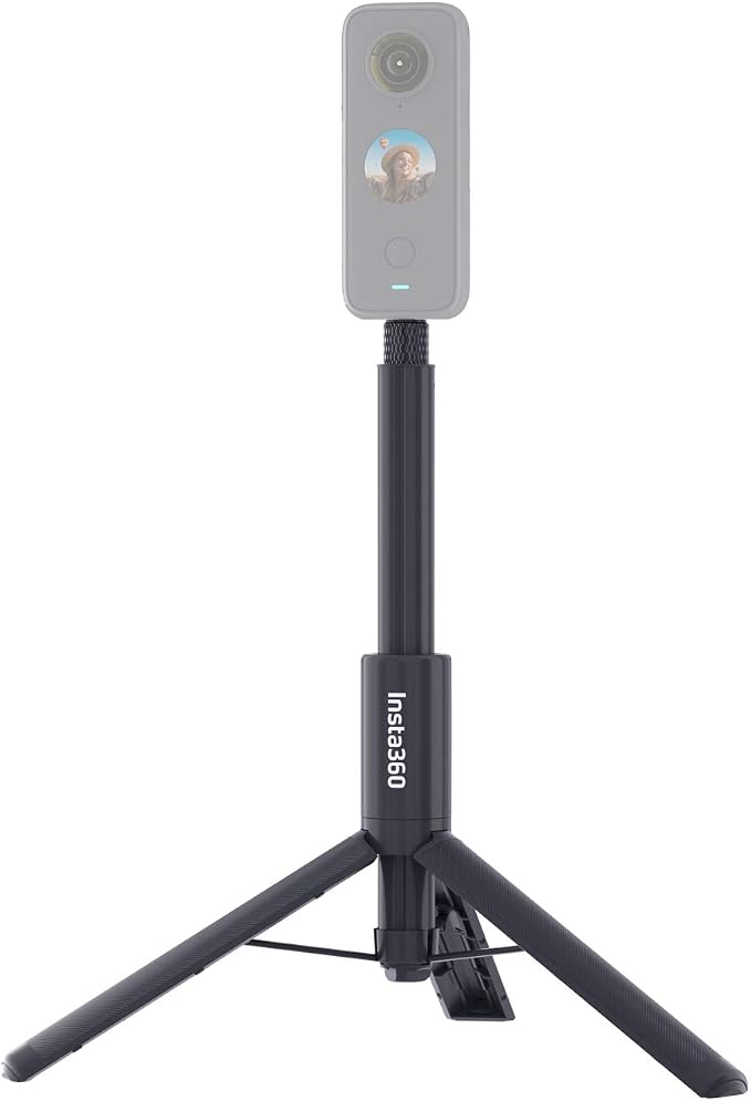 Insta360 2-in-1 Invisible Selfie Stick + Tripod, Aluminum Alloy Invisible Pole and Tripod, Compatible with Insta360 Ace, Ace Pro, Ace Pro 2, GO Ultra, GO 3S, ONE X2, X3, X4, X5 Action Cameras, Black - Image 2