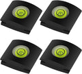 4Pack Camera Hot Shoe Cover with Bubble Spirit Level for Canon Nikon Panasonic Fujifilm Olympus Pentax Sigma DSLR/SLR/Evil Camera by Anwenk