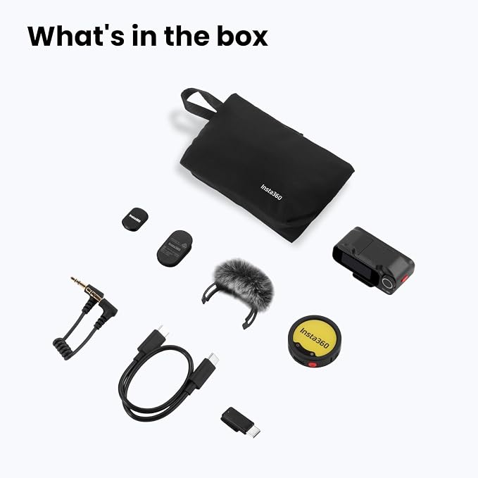 Insta360 Mic Pro (1 TX + 1 RX), Wireless Mini Lavalier Microphone for iPhone/Camera/Android, Video Recording, Bluetooth, Customizable E-Ink Display, 3-Mic Array, Available for Lightning Device - Image 10