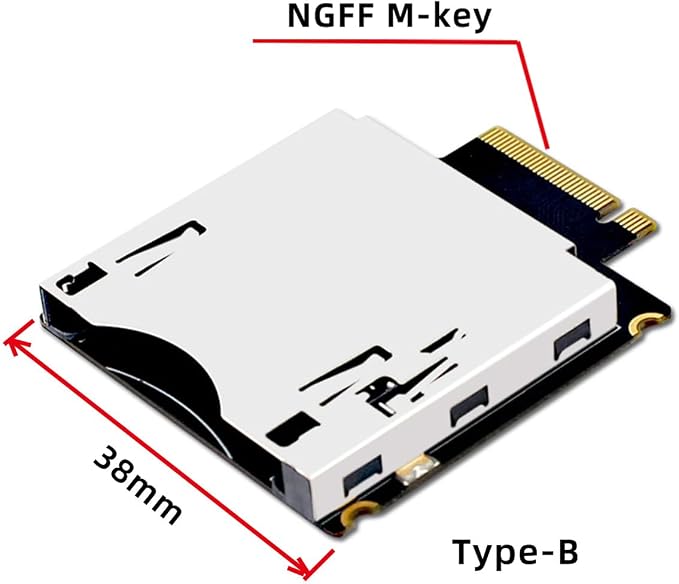 M.2 NVMe M-Key Host to CFExpress Type-B CFB Extension Adapter M2 for CFE Support R5 Z6 Z7 Memory Card - Image 4