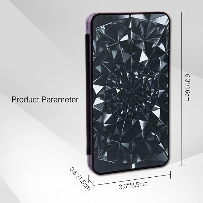 PERFECTSIGHT Game Card Case for Nintendo Switch & Switch OLED, Diamond Pattern Switch Lite Game Holder Cartridge Case with 24 Game Card Slots and 48 Micro SD Card Slots (Black) - Image 6