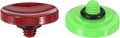 PATIKIL Camera Shutter Button, 2 Pack Soft Shutter Release Button Pure Copper Camera Button Concave, for Nikon for Fujifilm for Leica Dark Red/Green by PATIKIL