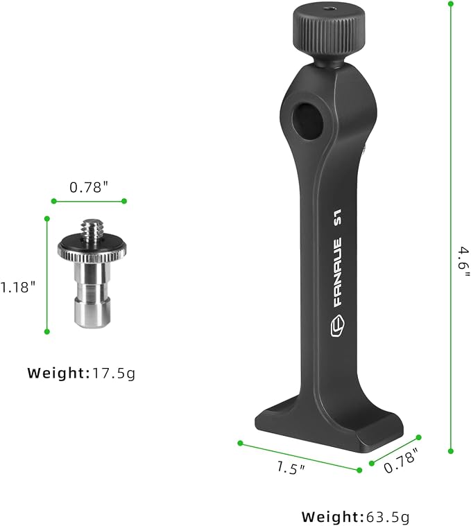Binocular Tripod Adapter, Binocular Mount 1/4 Inch Threading Mount Aluminium (s1) - Image 9