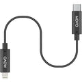Movo IMA-5 USB-C to 11.8" (30CM) Lightning Microphone Adapter Cable – Connect USB-C Shotgun Mics to iPhone/iPad – Compatible X1, X1-MINI, VXR10-AI, Rode VideoMic NTG, VideoMic GO II by Movo