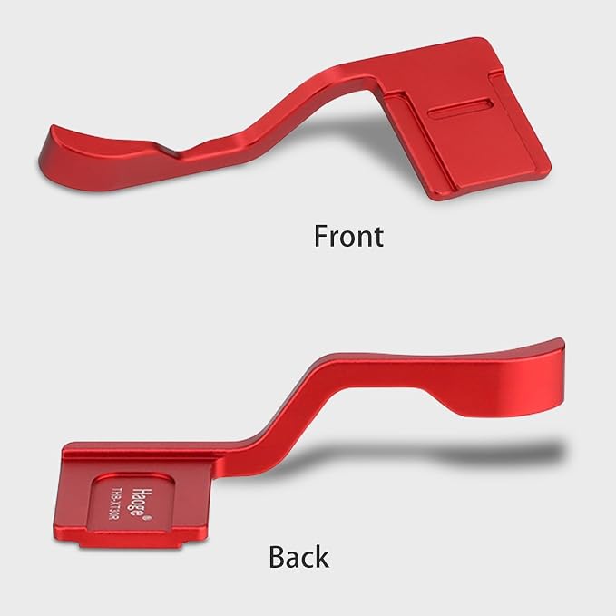 Haoge THB-XT30R Metal Hot Shoe Thumb Up Rest Hand Grip for Fujifilm XT50 Fuji X-T30 II III X-T10 X-T20 X-T30 XT10 XT20 XT30 XT30III Camera Red - Image 7