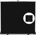 【Wider Style】 RAUBAY 78.7 x 82.7in Large Collapsible Black Backdrop Screen | Portable Retractable Panel Photo Background with Stand for Video Conference, Photographic Studio, Streaming by RAUBAY