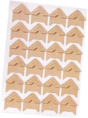 360 Count Self-Adhesive Acid Free Photo Corners Scrapbooks Memory Books(Kraft) - Image 4