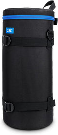 JJC Camera Lens Case Pouch, Padded Bag Fits Lens up to 5.5 x 14.6 (D x L) | for Telephoto Lens Sony FE 200-600mm f5.6-6.3/Nikon Z 600mm f6.3/Nikon Z 180-600mm f5.6-6.3 Lens & More, with Shoulder Strap by JJC