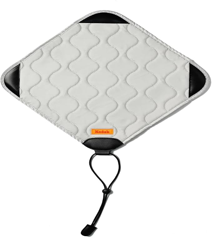 KODAK Camera Wrap Size M 31x31cm - Water-Resistant, Anti-Scratching and Dust-Free Protective Cloth for Mirrorless Camera, Compact Camera, Prime Lens (Light Grey) [ONE Item] by Unknown