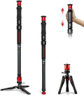 IFOOTAGE Cobra 3 Strike A150S Aluminum Camera Monopod 59" | Travel Monopod with Feet, 1/4" & 3/8" Quick Release Compatible with Sony Canon Nikon DSLR Camera, Payload 11lb by IFOOTAGE