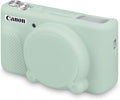 BOVKE Silicone Camera Case for Canon PowerShot SX740 / SX730 Digital Camera, SX740 HS Soft Protective Case Cover Rubber Camera Slim Fit Sleeve with Removable Lens Cover, Jelly Green by BOVKE