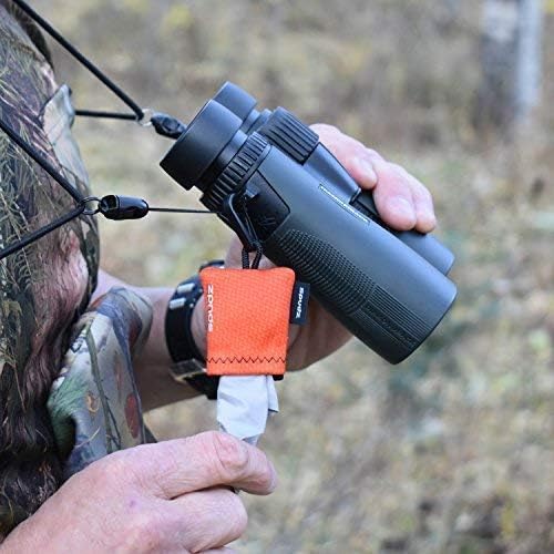 SPUDZ Ultra Microfiber Lens Cleaner with Closeable Bottom – Clip-On Pouch, Washable – for Binoculars, Scopes, Glasses, Screens | Ultra Blaze Orange, 6 x 6 Inch - Image 6