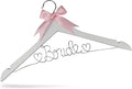 Bride Hanger for Wedding Dress, Wooden Gown Display with White Finish, Elegant Keepsake for Ceremony Photos, Bridal Shower Gift, Getting Ready Accessory for Special Day (White Wood) by YourDreamPartyShop