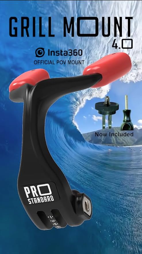Pro Standard Grill Mount 4.0 - Heat Moldable Bite Mount - Compatible with Insta360, GoPro, DJI, Garmin and All Action Cameras (Black/Red) - Image 9