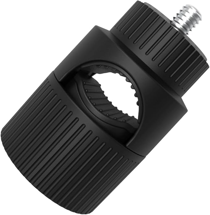 Plastics Round Tube Clamp with 1/4 Inch Screw for Camera Phone Mount Tripods Stand 12mm to 23mm Diameter Plastics Pipe Clamp Base by Unknown