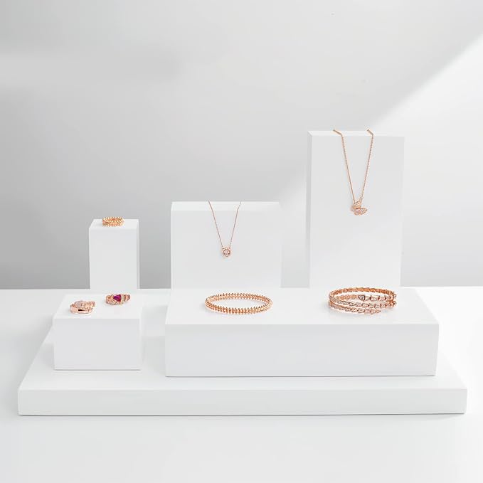 Oirlv Solid Wood Minimalism Style Jewelry Display Stand Showcase Jewelry Organizer Square Holder(SM05203) | Great for Photography or Display Scenarios.Making Items Look Better in Photos, Displays or Home Decor,7.87"x3.94"x1.97" - Image 9