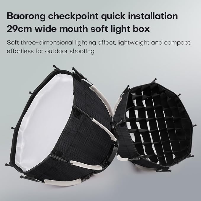 M60 Handle LED Video Light with Soft Box Protable Mini COB LED Bi-Color 2500-8500K CRI≥95 TLCI≥97 Built-in 3400mAh Battery Photo Studio Lights Vlog Shoot Fill Lighting 8 Scenes (M60 with Soft Box) - Image 6