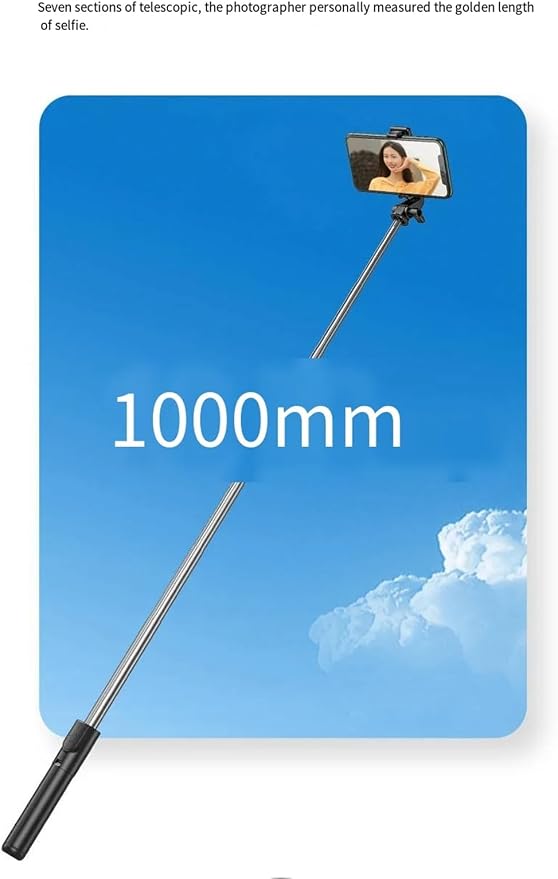 Selfie Stick Tripod, 3 in 1 Extendable & Portable iPhone Tripod Selfie Stick with Wireless Remote Compatible with iPhone 16 15 14 13 12 11 pro Xs Max 8 7, Galaxy Note10/S20/S10 - Image 7