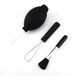 Honbay 3 in 1 Cleaning Tools Rubber Ball Dust Blower Cleaning Brush, Keycap Steel Puller Remover for Digital Camera Lens Filter Keyboard by Unknown