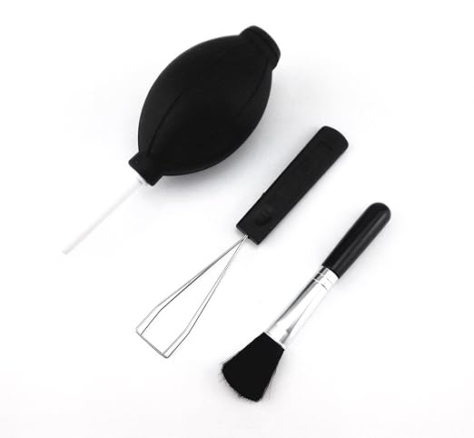 Honbay 3 in 1 Cleaning Tools Rubber Ball Dust Blower Cleaning Brush, Keycap Steel Puller Remover for Digital Camera Lens Filter Keyboard by Unknown