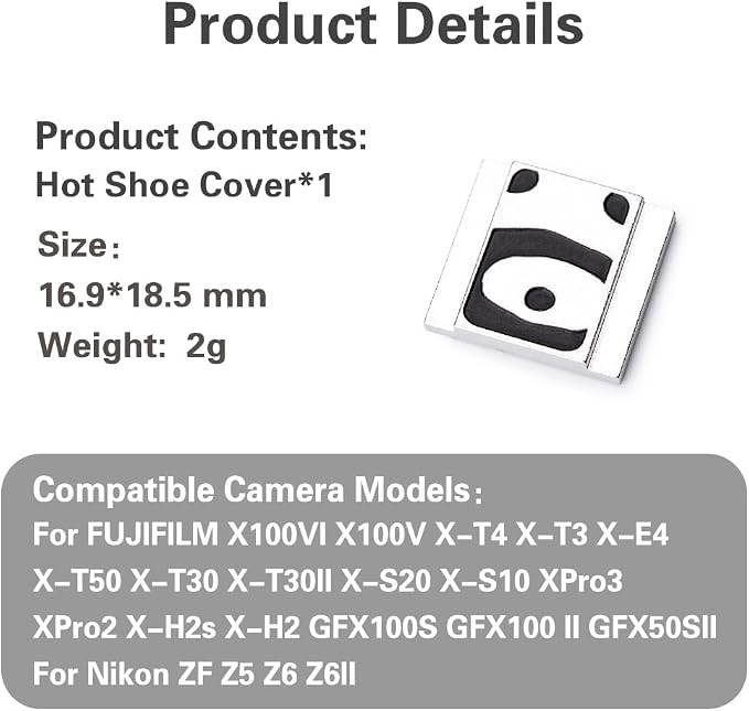 Camera hot Shoe Cover for Nikon z7/z6 for fujifilm xpro-3/x100vi /x100v/x100f for Canon EOS R6 M50 - Image 9