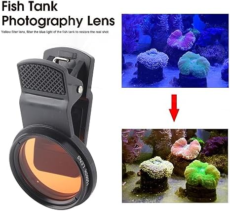 Zerodis Fish Photography Lens, Smartphone Camera Lens Filter Accessories with Macro for Reef Aquarium Photography - Image 2