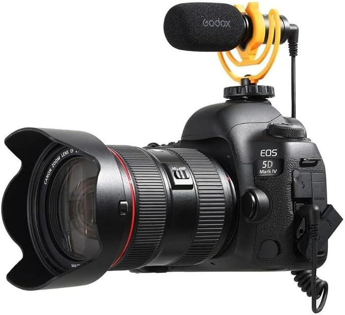 GODOX VD-Mic 8cm Compact Directional Shotgun Microphone (Black) | Extended Frequency Response, And Durable, Sound Pick-up, Complete Accessories, Universal Compatibility, High, Sensitivity - Image 6