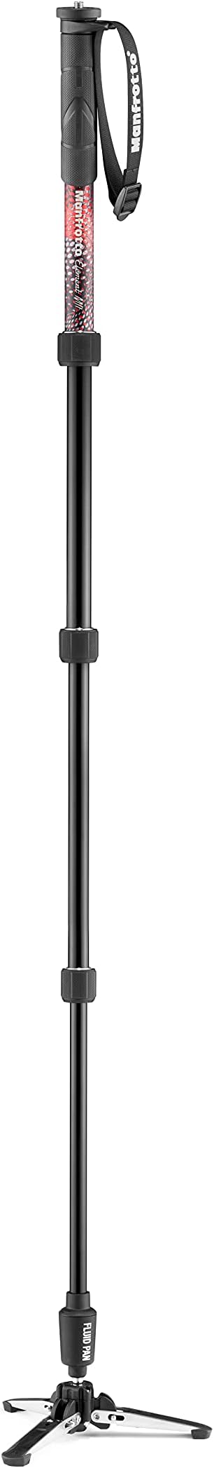 Manfrotto Element MII Video Aluminium Fluid Monopod, Slim and Lightweight, Loads up to 16kg, Foldable Fluid Base, 4 Sections, Twist Locks, for mirrorless and DSLR Cameras - Image 3