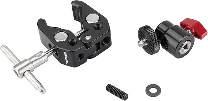 CAMVATE Super Clamp Articulated Mini Ball Head with 1/4"-20 Thread Hole - Image 5
