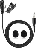 Lavalier Microphone Lapel Mic for Bodypack Transmitter System | Unidirectional Condenser Super Cardioid Clip-On Mic for Wireless Bodypack Transmitter System with 3.5mm Thread Screw Plug by Unknown
