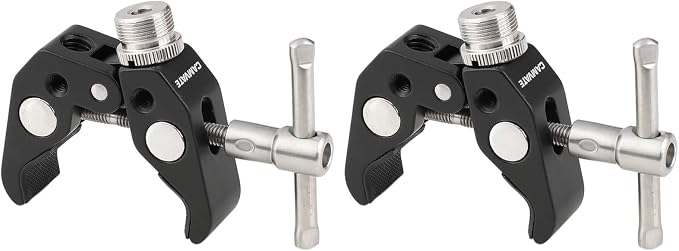 CAMVATE Crab clamp with 5/8"-27 thread for microphones - 1190 (Pack of 2) by CAMVATE