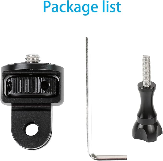 PellKing 1/4" Adapter Screw Head Camera Mount for Insta 360 | CNC Aluminum Tripod Conversion Adapter for Insta360 X6 X5 X4 X3 DJI OSMO 360 DJI Pocket 4 3 2 GoPro MAX 2 Camera Accessories - Image 7