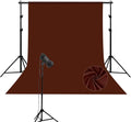 Brown Photography Backdrop for Photoshoot, 10x10 Ft Polyester Photo Backdrop Curtains, Brown Backdrops Screen for Photo Studio, Video, Content Creators, Birthday Parties Background by Unknown