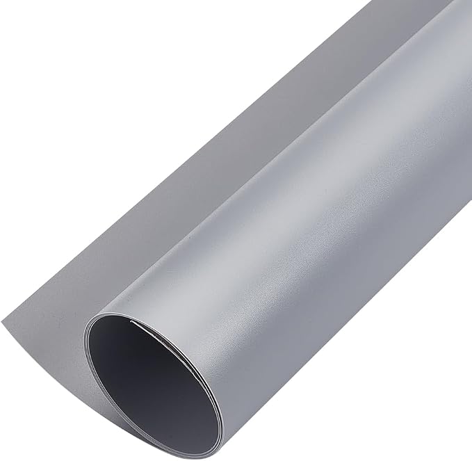 BENECREAT Gray Photography Backdrop Display Board, 15.7x39.3inch Matte PVC Vinyl Photo Backdrop for Tabletop Product Photography and Crafts, 0.5mm Thick by BENECREAT