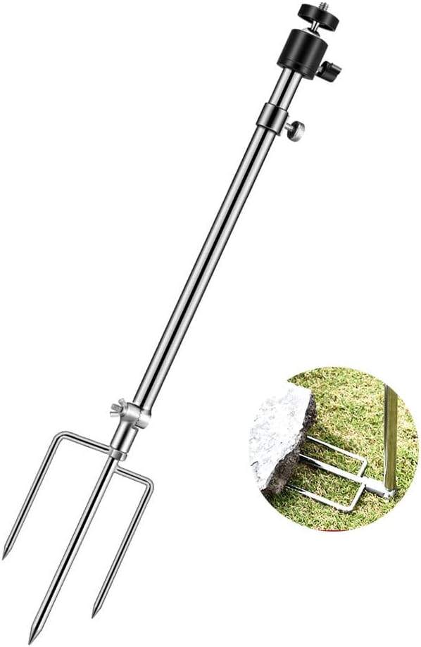 Stedan 1 Pack Trail & Game Camera Stand Thick Foldable Stainless Steel Bracket 360° Adjustable Universal Thread Connection 1/4''-20 (6 mm) for Trail Camera Deer Cam Accessories by Unknown