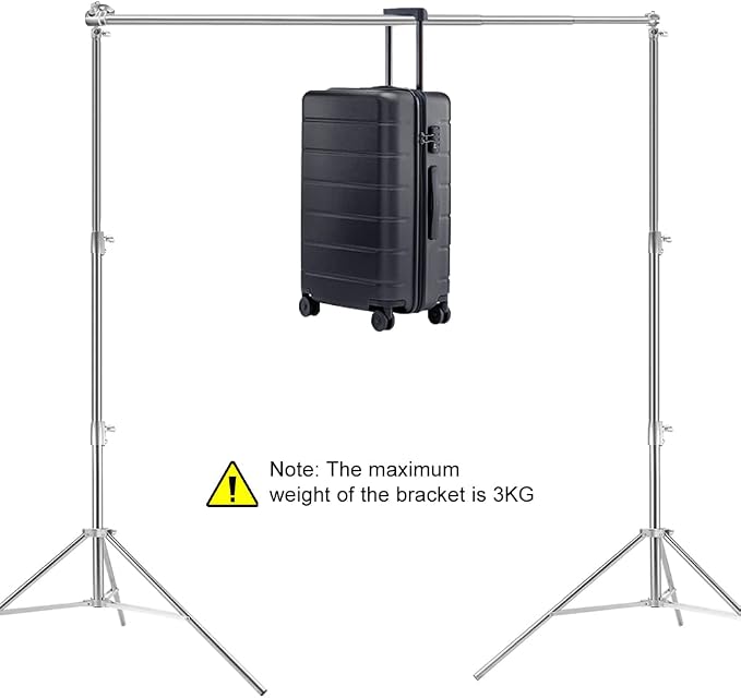 Stainless Steel Backdrop Stand 9.5ftx10ft Photo Stand for Backdrop Video Adjustable Background Support Stands for Portrait & Studio Photography, Photoshoot, Parties, Baby Shower, Birthday, Wedding - Image 8