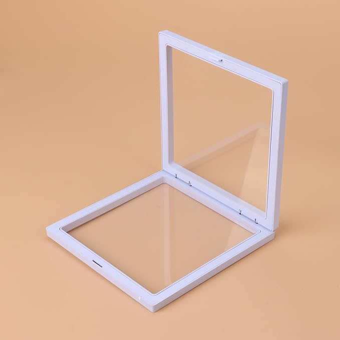 Gatuida 3D Floating Display Case (Without Base), Transparent PE Jewelry Storage Box, Floating Coin Display Frame Holder(18x2cm) - Image 7