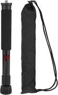 Mini Camera Monopod 48 Inch, Portable Adjustable Height Monopod Selfie Stick Mount Support Rod for DSLR Camera Mirrorless Camera, Flash, Mobile Phone(P-256A) by ASHATA