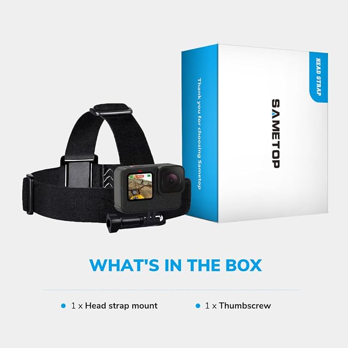 Head Strap Mount for GoPro | Stable Headband, for Go Pro Mission Hero 13 12 11 10 9 8 7 6 5 4 Session 3+ 3 Max DJI Osmo Action Cameras - Image 7