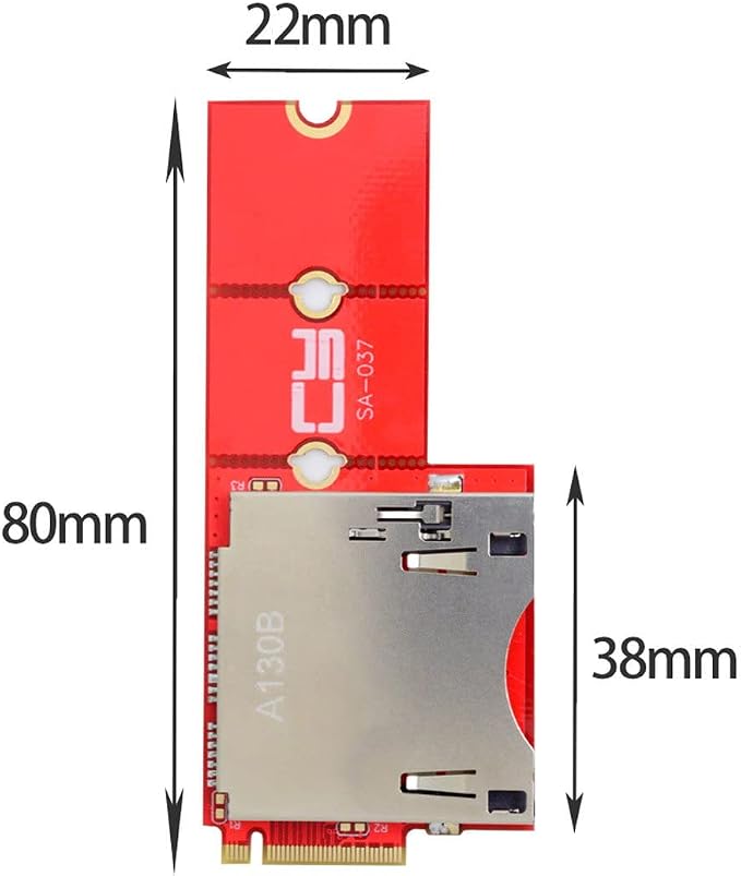 M.2 NVMe M-Key Host to CF Express Extension Adapter M2 for CFE Type-B Support R5 Z6 Z7 Memory Card - Image 5