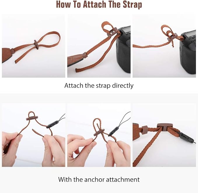 MoKo Camera Strap, Premuim Cotton Canvas Braided Adjustable Universal Sling Shoulder Neck Belt for All DSLR Digital Camera Canon, Fuji, Nikon, Olympus, Panasonic, Pentax, Sony - Khaki | Cotton Vintage Camera Strap,Adjustable Neck Shoulder Strap,for Cam... - Image 6