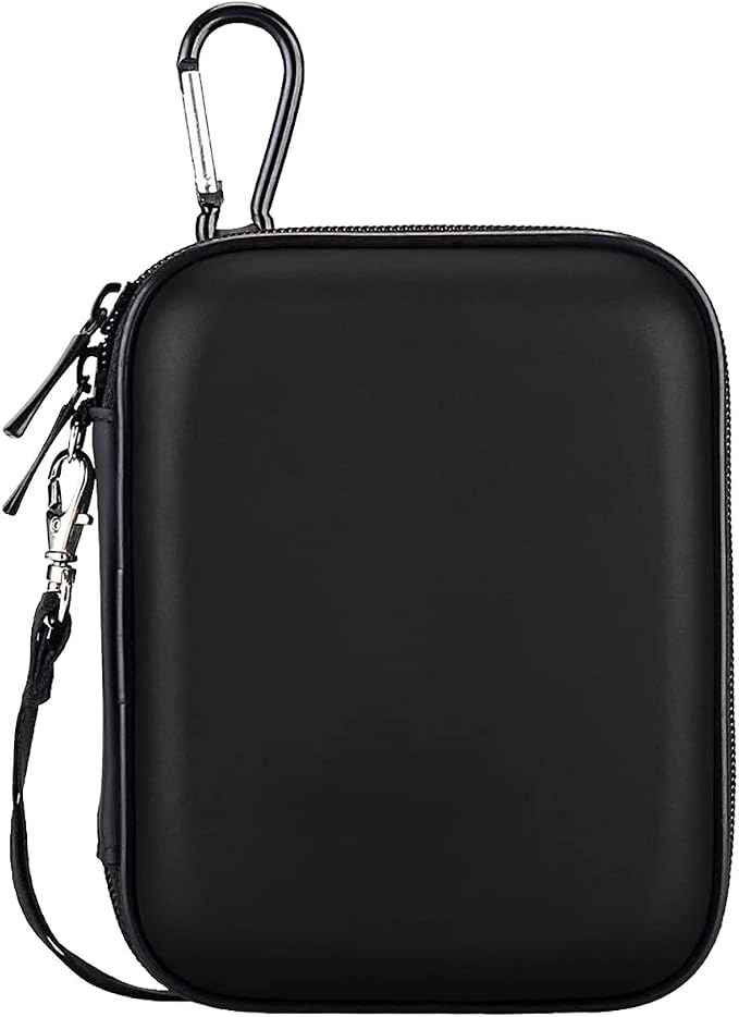 Lacdo Hard Drive Carrying Case for Western Digital WD Elements/WD My Passport/My Passport Ultra Portable External Hard Drive HDD 1TB 2TB 4TB 5TB 6TB USB 3.0 Protective Storage Travel Bag, Full Black - Image 5