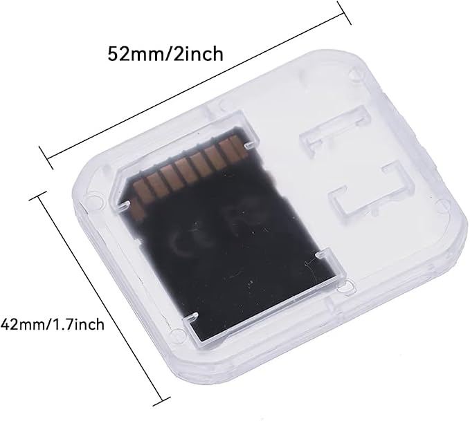Pack of 10 Clear Plastic Memory Card Case Storage Boxes Compatible with SD SDHC SDXC Micro SD T-Flash Card (Memory Card Not Included) - Image 2
