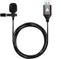MAONO UL10 USB Lavalier Microphone, 192kHz/24bit for Interview and Vlogging | Omnidirectional, Plug & Play for PC, Computer, Mac, Laptop, Conference Calls, YouTube Video, Dictation, Meeting, Recording by MAONO