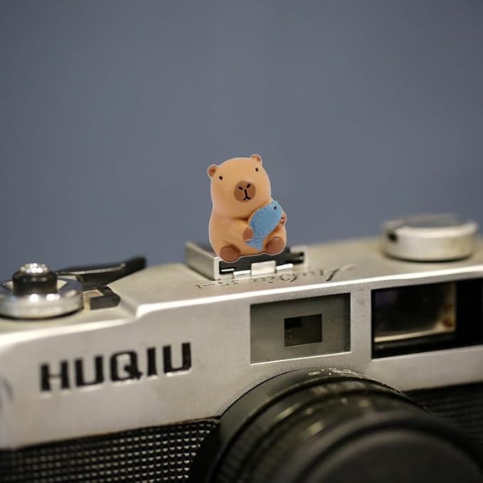 Camera Hot Shoe Cover, Cute Hot Shoe Cap, Hot Shoe Protector Compatible with Sony Fujifilm Fuji Canon Nikon Pentax Leical Panasonic (2pcs Capybara) - Image 3