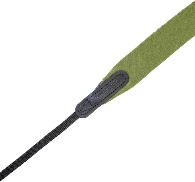 OP/TECH USA E-Z Comfort Neoprene Neck Strap - Lightweight, Padded, Adjustable Strap for DSLR, Mirrorless & Binoculars (Olive Green) - Made in USA - Image 3