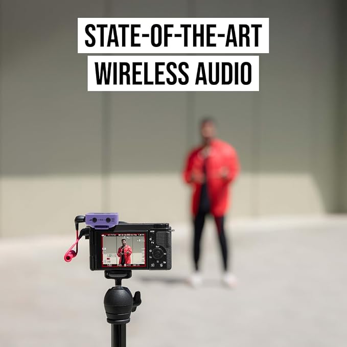 RØDE Wireless GO (Gen 3) – Compact Wireless Mic – Pristine Audio, 32-bit Float Recording, Automatic Level Control, for Phones, Cameras and Computers (Lilac) - Image 8