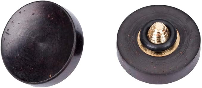 Wood Soft Shutter Release Button | Delicate Camera Shutter Button 12mm Concave Surface Black(Wood Grain Random) by VKO
